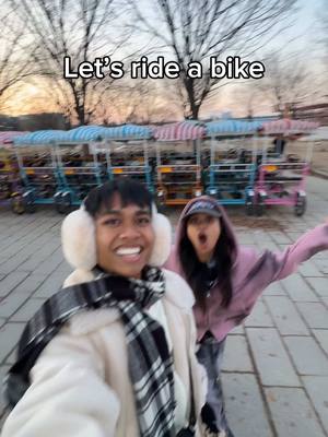 A post by @_angelomarasigan on TikTok caption: Who would you ride this bike with? 🥹 #hanriver #hanriverpark #seoulactivities #thingstodoinseoul #biking #seoulkorea #southkoreatravel 