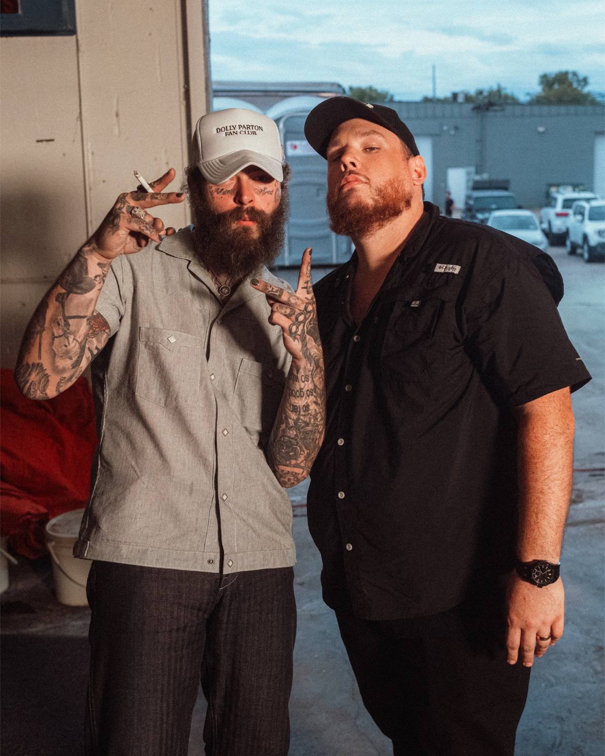A post by @lukecombs on TikTok caption: No. 1! Thank you, Country Radio!! @Post Malone 