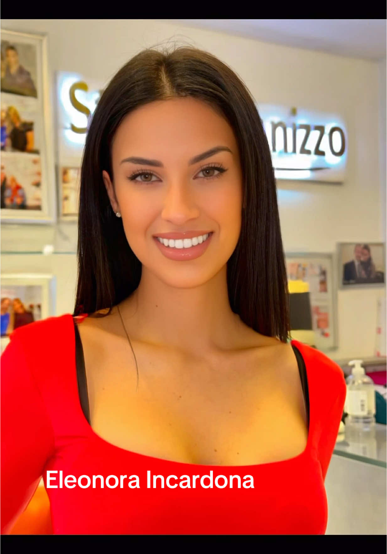 A post by @cannizzostudio on TikTok caption: Eleonora Incardona si è affidata al dottor Cannizzo per rendere il suo sorriso ancora più splendente❤️🦷 #cannizzostudio #eleonoraincardona #esteticadentale #sorriso #dentibianchi #dentibianchichallenge #fyyy #fyyp #perte #neiperte #virale 