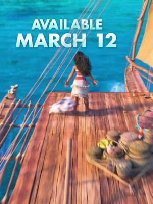 A post by @disneyanimation on TikTok caption: The moment you've been waiting for 🌺 #Moana2 is coming to @Disney+ on March 12!