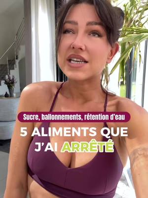 A post by @karolinerobestrong on TikTok caption: Sucre, ventre gonflé, ballonnements : 5 aliments que j'ai arrêté de consommer ! #deficitcalorique #ventregonflé #ballonnements #antiballonnement #affinerlataille #retentiondeau #affinerlescuisses