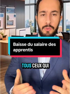 A post by @masdak_trading on TikTok caption: Baisse des salaires des alternants à partir du 1er mars,  ce qui va changer: À partir du 1er mars 2025, les nouveaux contrats d’alternance et d’apprentissage signés dans les entreprises de plus de 10 salariés seront soumis à une réforme qui entraînera une baisse du salaire net des apprentis. Jusqu’ici, les apprentis bénéficiaient d’une exonération quasi totale des cotisations sociales jusqu’à 79 % du SMIC (soit environ 1 423 € bruts). Avec la nouvelle mesure, ce plafond sera abaissé à 50 % du SMIC (environ 900 € bruts), ce qui signifie que toute la partie du salaire au-dessus de ce seuil sera désormais soumise à des prélèvements sociaux. De plus, les apprentis devront payer la CSG (9,2 %) et la CRDS (0,5 %), dont ils étaient jusqu’alors totalement exonérés. Conséquence concrète : un alternant rémunéré au SMIC (1 800 € bruts) verra son salaire net diminuer de 146 € par mois, passant d’environ 1 423 € nets à 1 277 € nets. L’objectif affiché par le gouvernement est de réduire le coût des exonérations, qui représentaient 1,5 milliard d’euros en 2023, et de faire rentrer plus d’argent dans les caisses de la Sécurité sociale. Mais cette décision risque de pénaliser les jeunes travailleurs, qui devront composer avec un revenu réduit alors que le coût de la vie ne cesse d’augmenter. #alternance #apprentissage #etudiants #travail #salaire #patron 