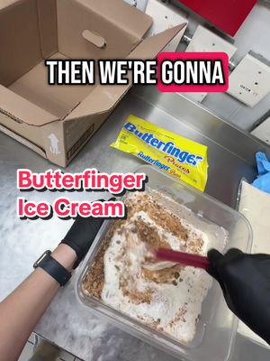 A post by @dylanlemay on TikTok caption: #butterfinger #butterfingers #icecream 