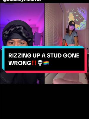 A post by @josselynmorris on TikTok caption: AYOOOOO 😭😭😭😭 @Kristen Kash🎀  #rizz #stud #funnyvideo #studsoftiktok #lesbiansoftiktok #josselynmorris 