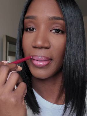 A post by @iamjustagirl2 on TikTok caption: Replying to @user70099731803650 Tried a new lip combo that I’m still unsure about! @Sephora Collection lip liner w/@NYX Professional Makeup butter gloss! #justagirl #justagirltalk #justagirlthoughts #grwm #grwmmakeup #makeup #softglam #feminineenergy #lipcombo #makeuptutorial #darkskingirl #selflove #BeautyTok #contentcreator 