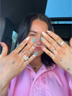 A post by @averyywoods on TikTok caption: Fav set yet 💅🏼🧜‍♀️💘🦋✨ #fyp #viral #nails #nailart #naildesigns #nailinspo #nailtransition #nailtransformation #transition transition idea @Adelaide 