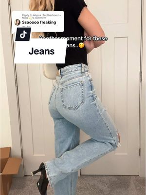 A post by @sydneyy_nicole on TikTok caption: Replying to @Alyssa | Motherhood + More💫 loveeee Pacsun jeans!! #jeans #pacsunjeans #pacsun #baggyjeans #rippedjeans #casualoutfits #comfyclothes 