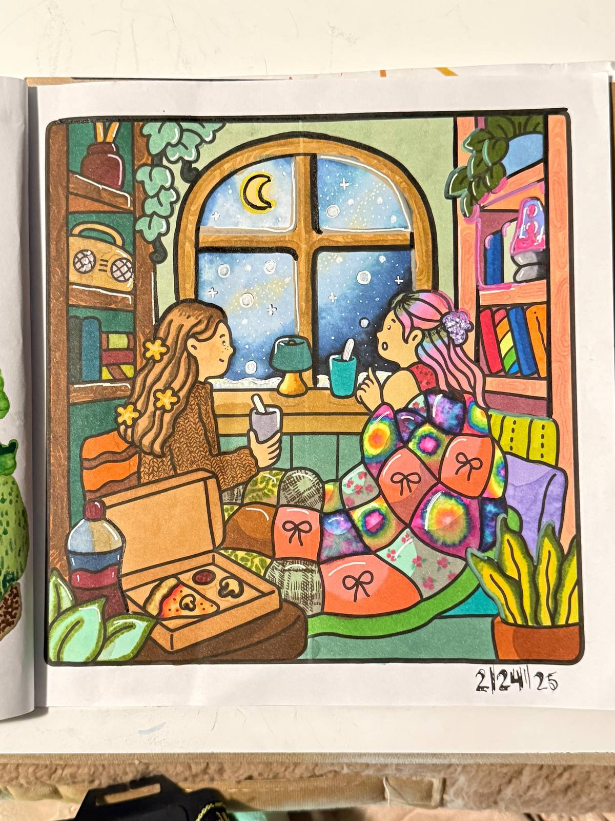 A post by @breewith2es on TikTok caption: Please enjoy. I need words of affirmation.  #ohuhu #coloring #markers #cocowyo 