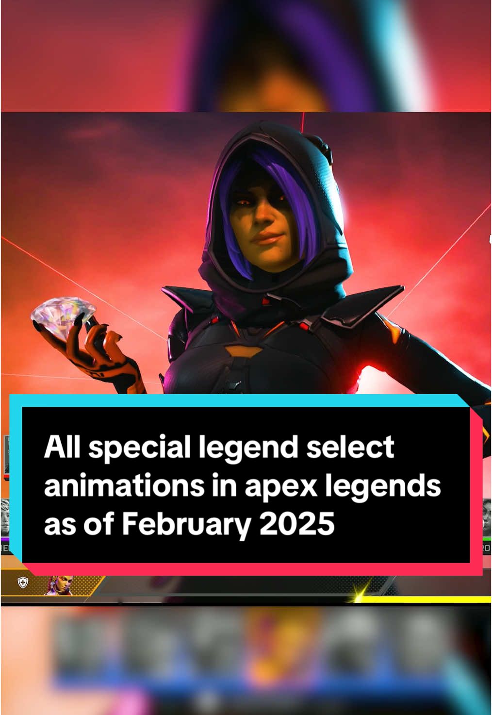 A post by @callmegriff.yt on TikTok caption: All special legend select animations in apex legends as of February 2025 #apexlegendsfunny #apexlegends #Gaming #apexseason24 #callmegriff 