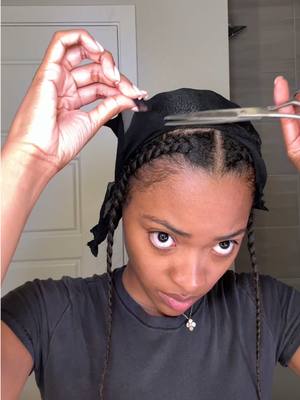 A post by @xoalyria on TikTok caption: How I do my quick weave base🫶🏾 #fyp #quickweave #flipoverquickweave 