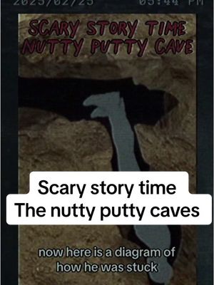 A post by @scarebear0 on TikTok caption: Scary story time. The nutty putty caves. #scary #scarytiktoks #horrortok #creepy #mystery #explore #3am #claustrophobia #nuttyputtycaveincident #scarystorytime #scarystories 