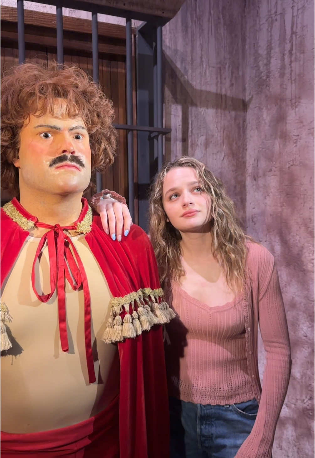 A post by @joeyking on TikTok caption: Babe wake up we accidentally went to the off brand wax museum  @Ana Corrigan 