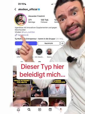 A post by @vitamindking on TikTok caption: Dieser Typ beleidigt mich … #reaction #realtalk #statement #gesundheitstipps #aufklärung #lernenmittiktok #fyp #goviral 