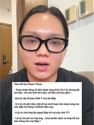 A post by @norinpham_m4 on TikTok caption: Livestream vẫn còn đó mời mọi người vô kiểm tra. Tôi sẽ lập vi bằng email xác nhận các khoản đã nộp viện phí từ bệnh viện và công khai sau khi hoàn thành. Còn lại sao kê tôi đã đăng mọi người vô coi #tptnetwork #norinpham 