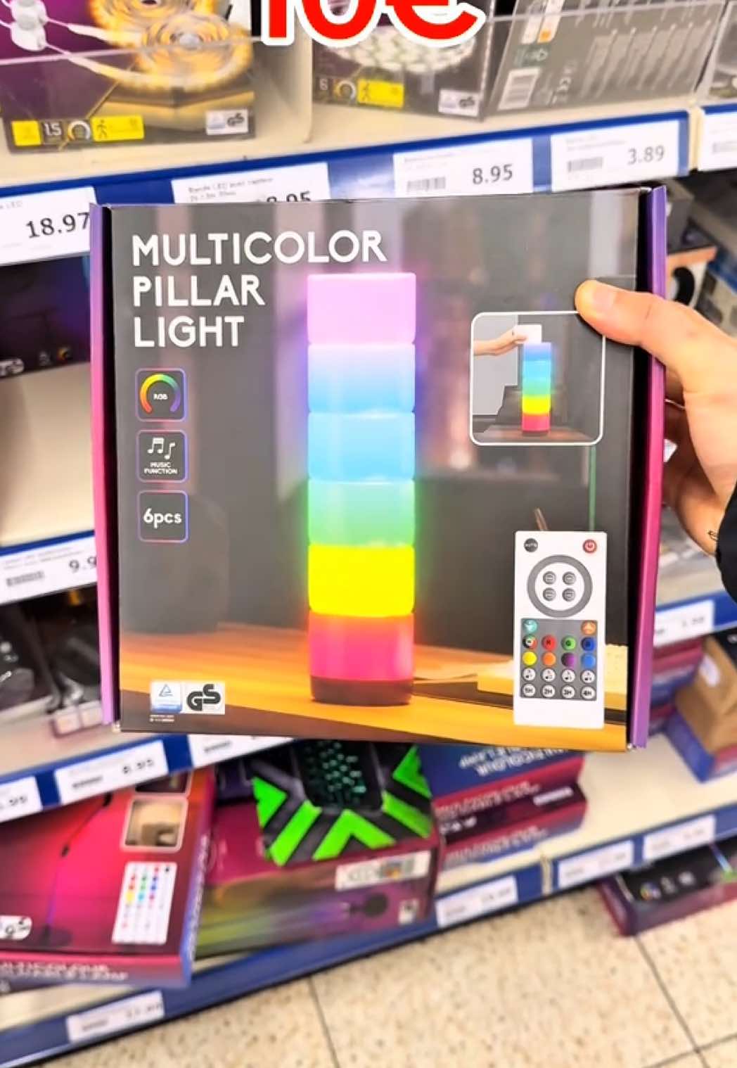 A post by @umboxing.addicte on TikTok caption: Led rgb 😍🔥✅ #action #led #ledaction #barled #pourtoiii #umboxing #essaie #magasinaction #rgb #rgblights #rgbsetup #ledmulticolor 