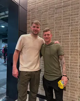 A post by @toni.kr8s on TikTok caption: Still prefer to see you in a blue shirt @Luka … Good to see you mate. Do your thing 🎩