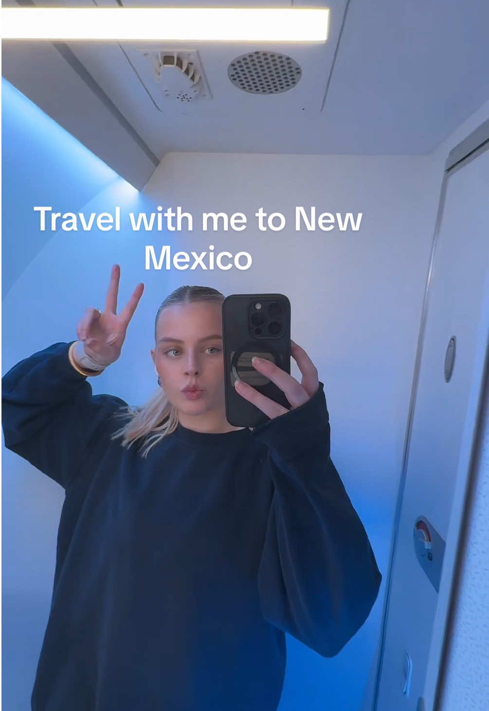 A post by @kpearl on TikTok caption: NM work trip travel day 😌💤🫶🏻  #diml #dayinmylife #travel 