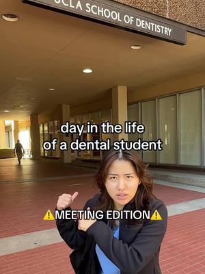 A post by @kaybchung on TikTok caption: I feel the meeting was too serious to start munching on a strawberry sprinkle donut so I understand #dentalstudent #dentalschool #mukbang #dentistry #dentures #ucladentalschool #ucladentistry 