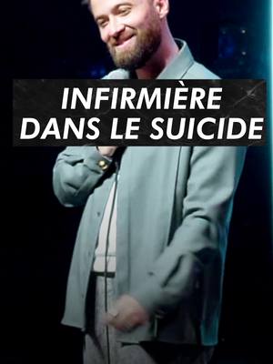 A post by @ninoarial on TikTok caption: Infirmière dans le suicide 🎟️ En spectacle à Paris et dans toute la France 🎟️  Vous saviez que ça existait ce genre de service ?  🎥 @ryanharris_rh @_angelinahz_  #standup #humour #humoriste #impro #spectacle #standupcomedy #comedy #couple #ninoarial #mariage 