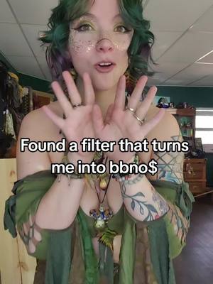 A post by @mavissky1 on TikTok caption: I can't stop laughing @bbno$  #bbno$ #fyp #cosplay #faecosplay #faetrap #check 