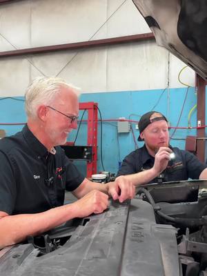 A post by @davesautocenter on TikTok caption: Duramax on Fire 🔥 Documenting everything is so Important #autoshop #mechaniclife #enginebuild #autorepair 