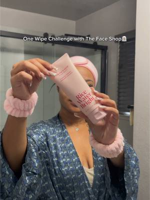 A post by @onlychalisa on TikTok caption: skincare routine with @The Face Shop US 🧖🏽‍♀️💕 #thefaceshop  #onewipechallenge  #gifted  #koreanskincare 