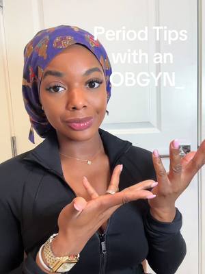 A post by @drchi_fit on TikTok caption: My own personal period tips as an OBGYN🫶🏾#obgyndoctor #womenshealth #periodtips 