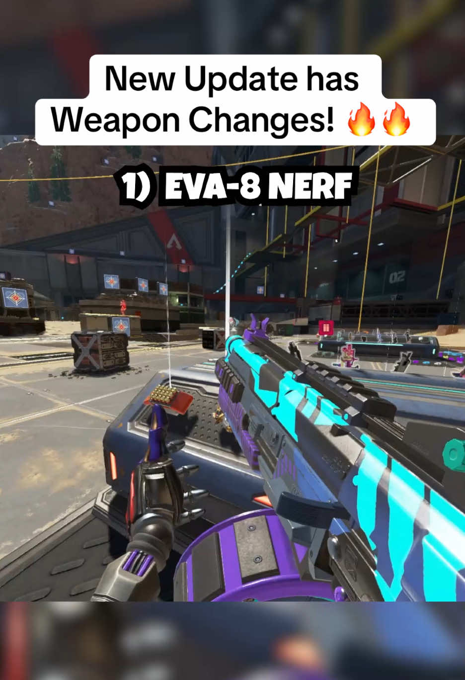A post by @ketchupnewsapex on TikTok caption: New Update has Weapon Changes! 🔥🔥#apexlegends 