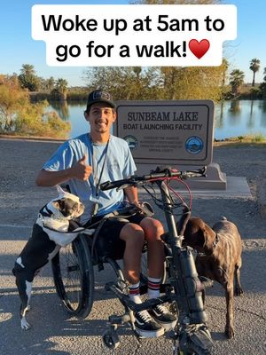 A post by @ambercogbill03 on TikTok caption: Living life with a spinal cord injury means that you have to wake up 2 hours earlier than you normally would when you want to get to your destination. Early trips/walks mean an even earlier morning wake up♥️ #paralyzed #paraplegic #wheelchair #wheelchairlife #fylpシviralシ #spinalcordinjury #spinalcordinjuryrecovery #spinalcordinjurysurvivor #fiance #engaged #motivation #foryoupage #craighospital @Neven @Amber Cogbill 