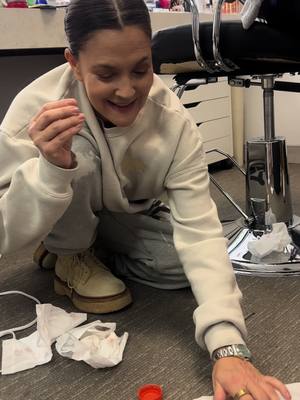 A post by @drewbarrymore on TikTok caption: Please get this to my people. Does #staintok exist?? I know I’m not the only one that loves a stain removal moment.