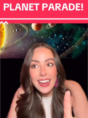 A post by @astro_alexandra on TikTok caption: Feb 28, 2025 begins a seven planet parade! (8 if you count earth!) #space #astronomy #nasa #science #news 