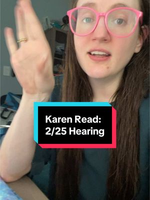 A post by @goojiepooj on TikTok caption: Karen Read hearing 2/25: what happened?  @Kristina 👈 reference tweets are from Kristina who was in the courtroom. #karenread #johnokeefe 