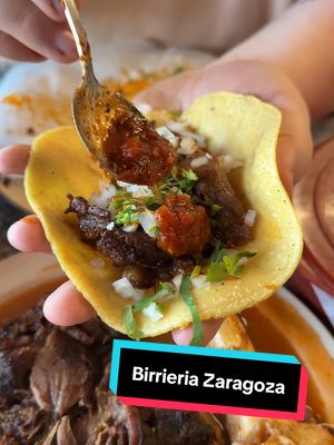 A post by @chefzealand on TikTok caption: Today I’m in Chicago at Birrieria Zaragoza with @Adam Witt and @Jonathan Zaragoza trying the best birria I’ve ever had 🤤  #birria #tacos #quesabirria #foodreview #chicago #food #foodie #chef #fyp 