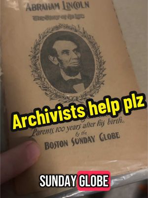 A post by @goojiepooj on TikTok caption: I am close to University of MD but had trouble finding a specific email or contact for an archivist (I think they have one?) but also I’m open to literally any info I’m at a lost as to where to start. #archivist #oldpaper #help #documents #records #archivaltease #archiving 