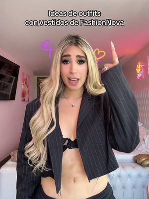 A post by @queenbuenrostro on TikTok caption: ¿Cual es tu outfit fav? 1,2 o 3 🩷 @Fashion Nova 