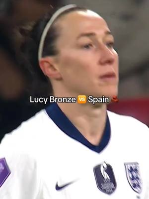 A post by @england on TikTok caption: ROCK-SOLID BRONZEY 🪨 #england #Lionesses #EnglandvsSpain #UWNL @Lucy Bronze 