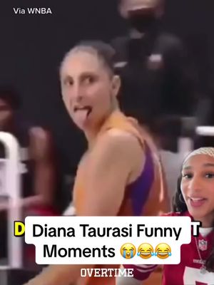 A post by @overtimewbb on TikTok caption: Nahh DT is a MENACE 😭❤️ #DianaTaurasi #funnymoments #retired @Solé 