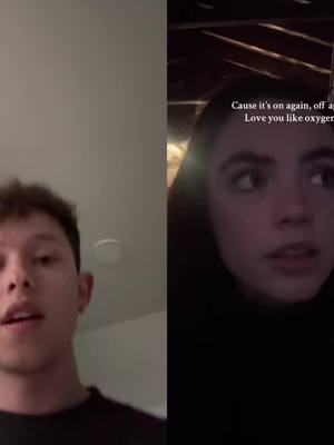 A post by @jacobsartorius on TikTok caption: #duet with @Genevieve Stokes #onagainoffagain 