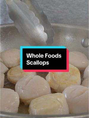 A post by @by_the_water on TikTok caption: I Tried Scallops from Whole Foods #seafood #scallops #wholefoods 