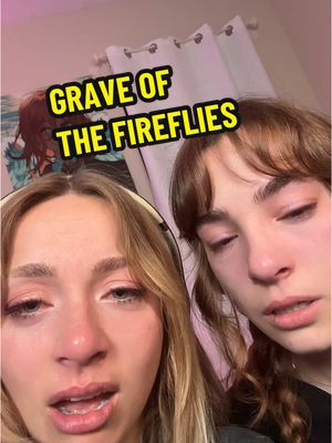 A post by @carmenelainee on TikTok caption: grave of the fireflies effect (uncut reaction on patrn) #graveofthefireflies #studioghibli #animereaction