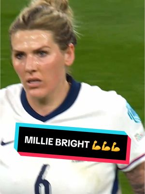 A post by @england on TikTok caption: Millie Bright said: NOT TODAY 🧱🔥 #england #Lionesses #EnglandvsSpain #UWNL #milliebright @Millie Bright 