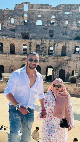 A post by @shaj_1517 on TikTok caption: Third largest colosseum in the world #eljem🇹🇳 #part2 #asr_family #team3sr #muslimfamily #tunisia 