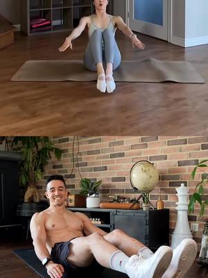 A post by @tiboinshape on TikTok caption: Abs challenge at home ! Try this ! 🔥