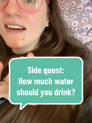 A post by @goojiepooj on TikTok caption: Should you drink 8 glasses of 8oz of water a day aka 8x8. Is it a myth? #myth #factcheck #hydration #water