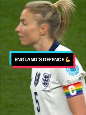 A post by @england on TikTok caption: HAMPTON 🧤 WILLIAMSON 👊 CHARLES 🪨 BRONZE 💪 BRIGHT 🧱 #england #Lionesses #EnglandvsSpain #UWNL 