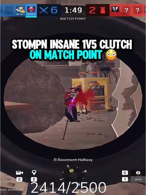 A post by @st0mpn on TikTok caption: “Its a 1v4 yet again” 😮‍💨 #stompn #jynxzi #r6siege #viral #clutch 