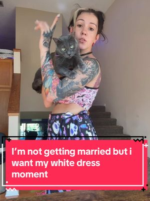 A post by @skylarcalico on TikTok caption: Call it an un-wedding if you will. #pantsfreeresort #pantsfreecommunity #pantsfreeupsidedownpineapple #wedding #alternativewedding #weddingalternatives #marriage #weddingdress #dresscode #blacktie #bestdressed #bestdrag 