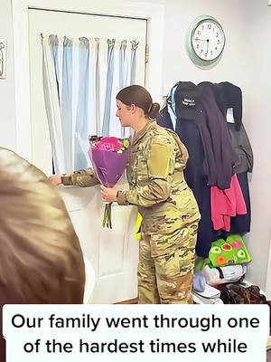 A post by @herocominghome on TikTok caption: #fyp #foryou #militaryhomecoming #soldiercominghome #cominghome #reunited #militarytiktok #military #family #viral #surprise #reaction #soldier 