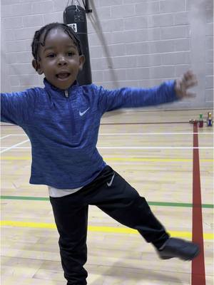 A post by @raisingzion1 on TikTok caption: Training going well⚽️ #toddlertok #toddler #cutetoddler #cute #football #footballtraining #funnytoddler #funnytoddlervideos #funny #funnyvideos #broski 