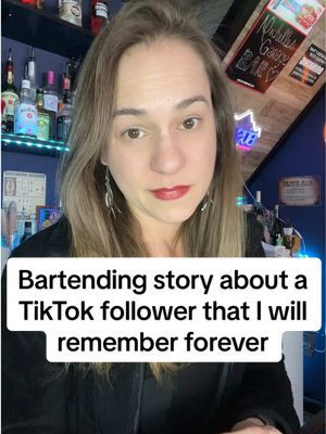 A post by @michellebellexo on TikTok caption: I wish I knew her name🥹 #bartender #wholesomestory #mademynight #burnedintomymemoryforever 